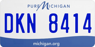 MI license plate DKN8414