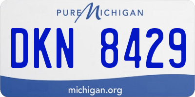 MI license plate DKN8429