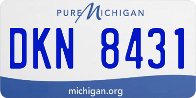 MI license plate DKN8431