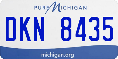 MI license plate DKN8435