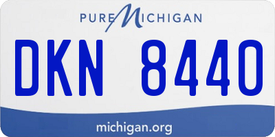 MI license plate DKN8440