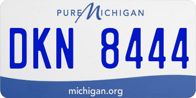 MI license plate DKN8444