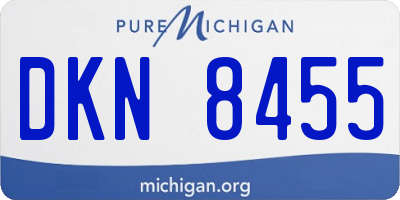 MI license plate DKN8455