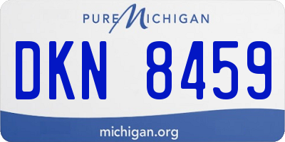MI license plate DKN8459