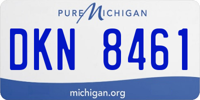 MI license plate DKN8461