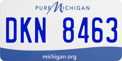 MI license plate DKN8463