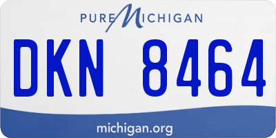 MI license plate DKN8464