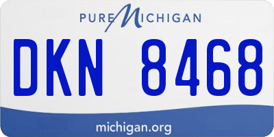 MI license plate DKN8468