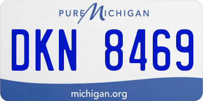 MI license plate DKN8469