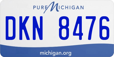 MI license plate DKN8476