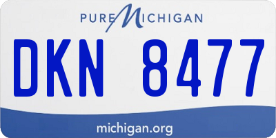 MI license plate DKN8477