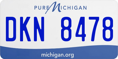 MI license plate DKN8478