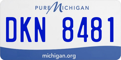 MI license plate DKN8481