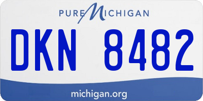 MI license plate DKN8482