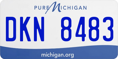 MI license plate DKN8483