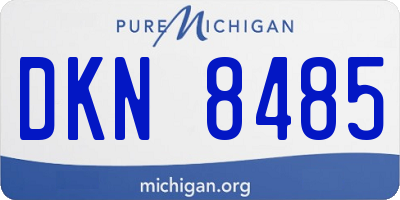 MI license plate DKN8485