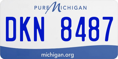 MI license plate DKN8487