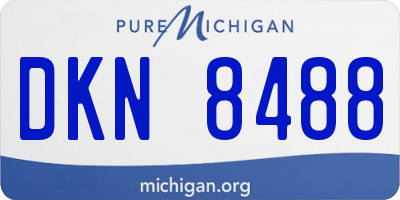 MI license plate DKN8488
