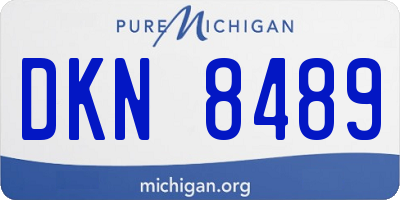 MI license plate DKN8489