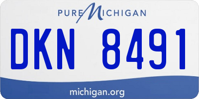 MI license plate DKN8491