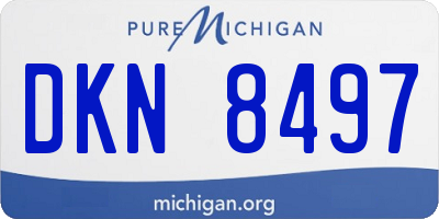 MI license plate DKN8497