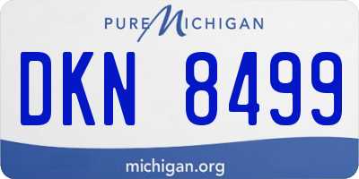 MI license plate DKN8499