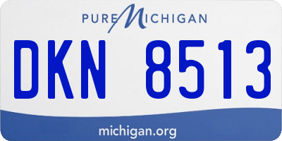 MI license plate DKN8513