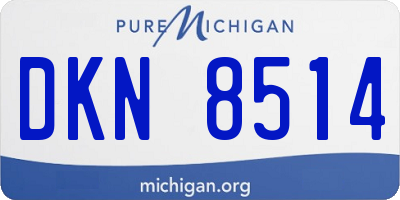MI license plate DKN8514