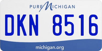 MI license plate DKN8516