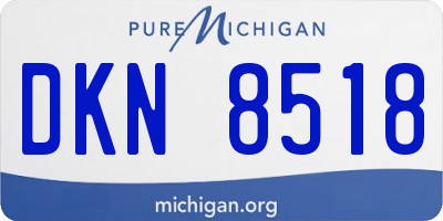 MI license plate DKN8518