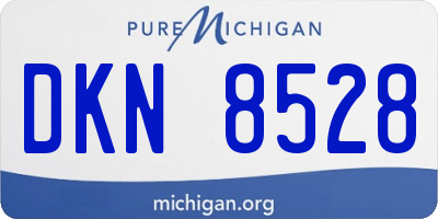 MI license plate DKN8528