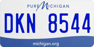 MI license plate DKN8544