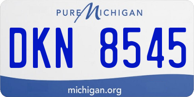 MI license plate DKN8545