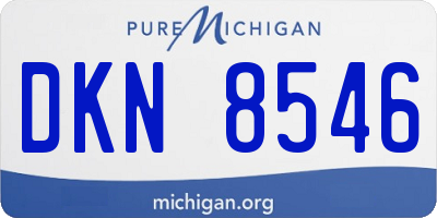MI license plate DKN8546