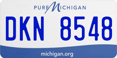 MI license plate DKN8548