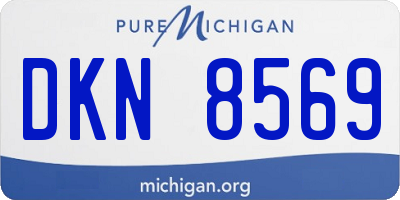 MI license plate DKN8569