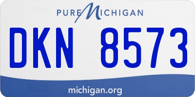 MI license plate DKN8573