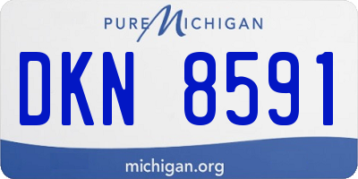 MI license plate DKN8591
