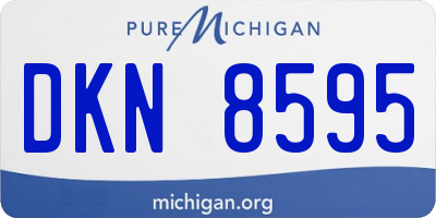 MI license plate DKN8595