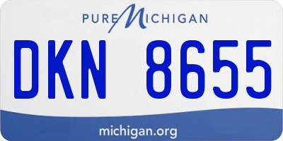 MI license plate DKN8655