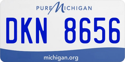 MI license plate DKN8656