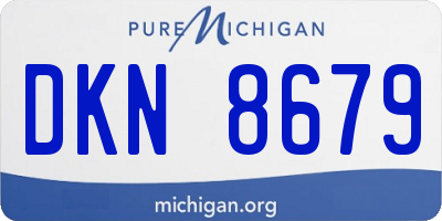 MI license plate DKN8679