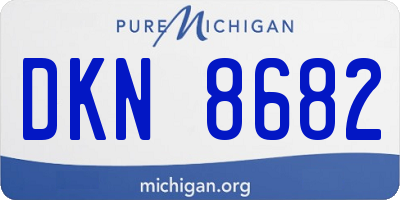MI license plate DKN8682