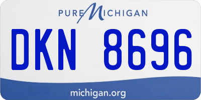 MI license plate DKN8696