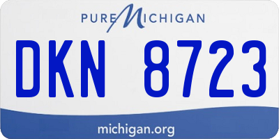 MI license plate DKN8723