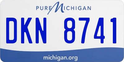 MI license plate DKN8741