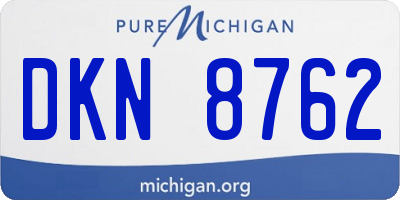 MI license plate DKN8762