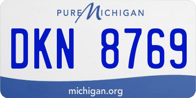 MI license plate DKN8769