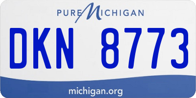 MI license plate DKN8773