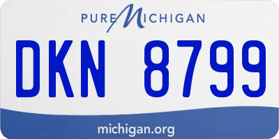MI license plate DKN8799